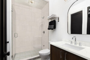 Dorado Pebble Tumbled 10mm styled in a finished room