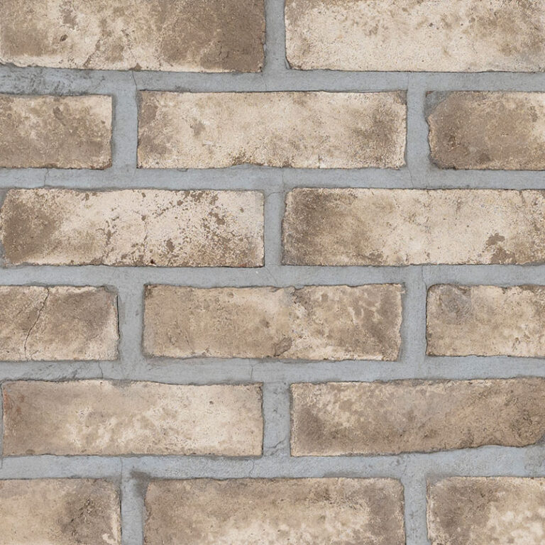 Doverton Gray Reclaimed Clay Brick ceramic backsplash tile