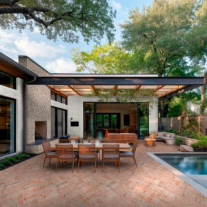 Doverton Gray Reclaimed Clay Brick styled in a finished room