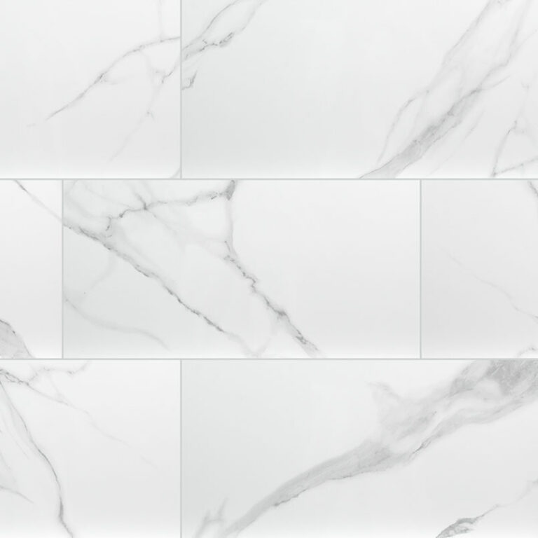 Dymo Statuary 12×24 Glossy Large Format ceramic backsplash tile