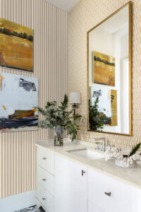 UrbanSlat ® Flute Maple styled in a finished room