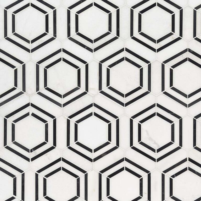 Georama Nero Polished glass backsplash tile