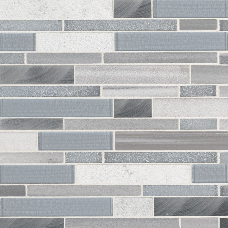 Harlow Interlocking 8mm mixed materials backsplash tile
