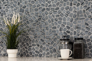 Henley Pebble Tumbled styled in a finished room