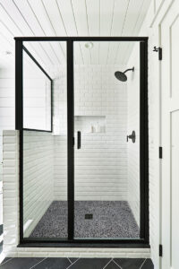 Henley Pebble Tumbled styled in a finished room