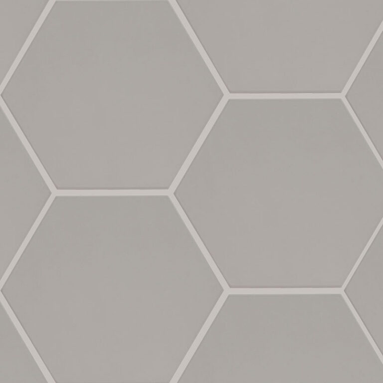 Hexley Dove Hexagon porcelain backsplash tile
