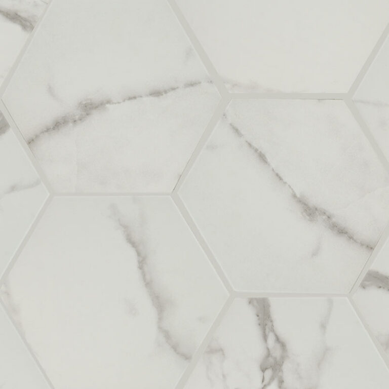 Hexley Marbello Hexagon porcelain backsplash tile