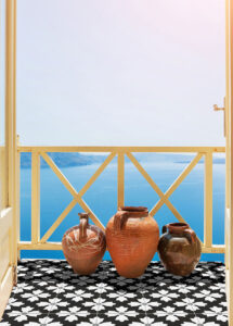 tm kasbah product page”> Kenzzi ™ Kasbah styled in a finished room