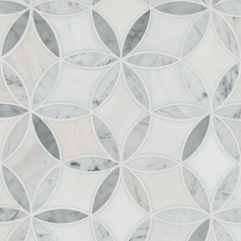 La Fleur glass backsplash tile
