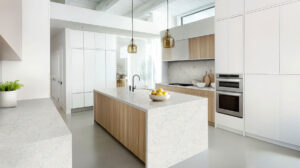 Luxor Kona Gold Pattern styled in a finished room