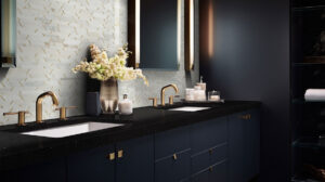 Metro Gold Pattern styled in a finished room