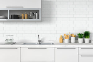 White 3×6 Glossy styled in a finished room