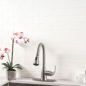 White 3×6 Glossy styled in a finished room