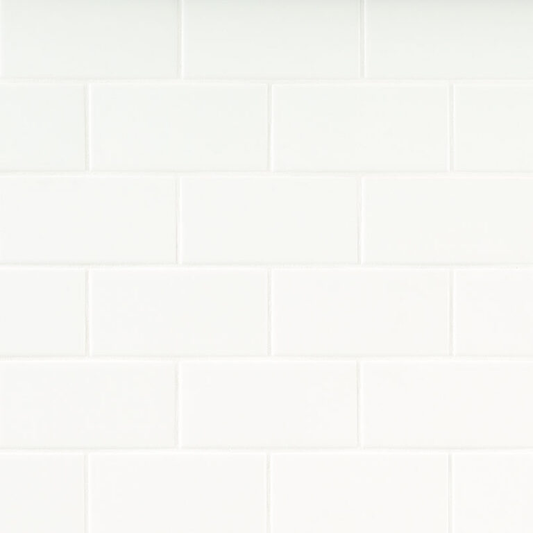 White 3×6 Glossy porcelain backsplash tile