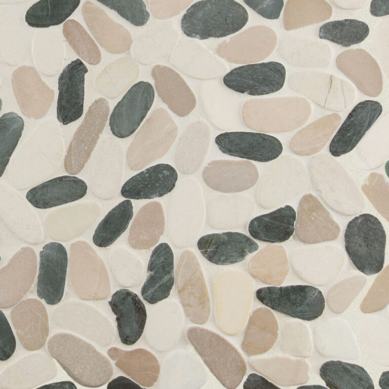 Metropolitan Pebble glass backsplash tile