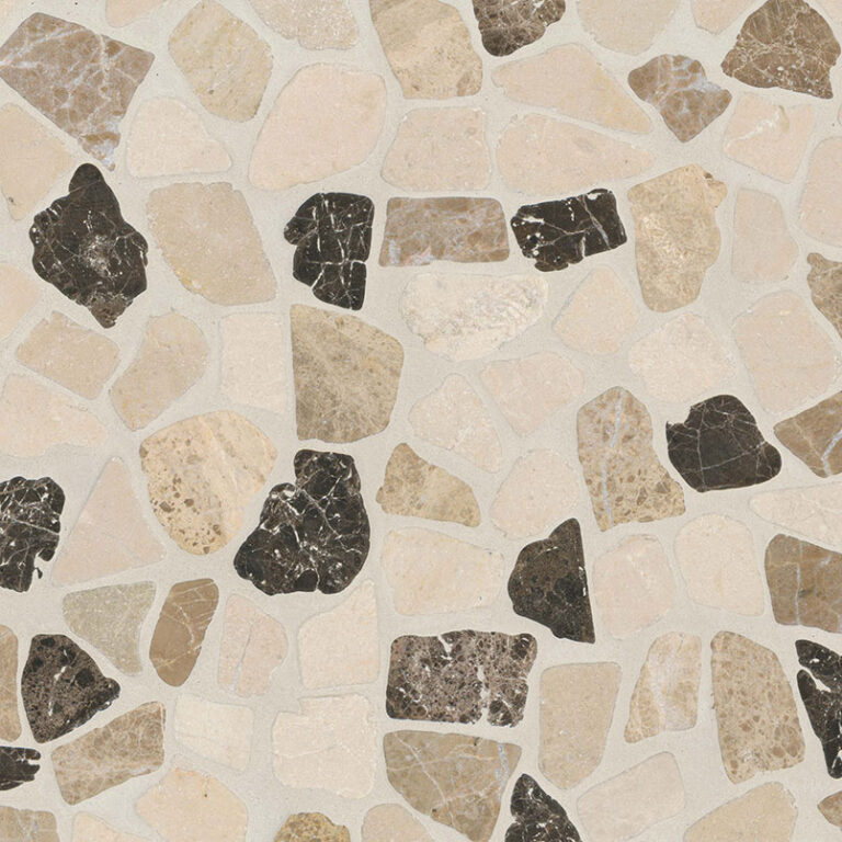 Mix Marble Pebbles Tumbled 10mm natural stone backsplash tile