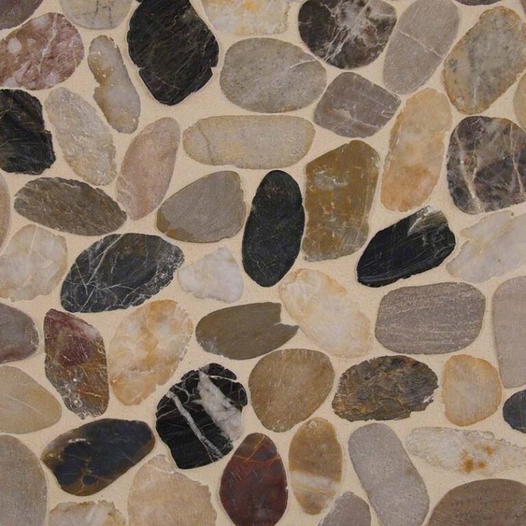 Mix River Pebbles Pattern 10mm natural stone backsplash tile