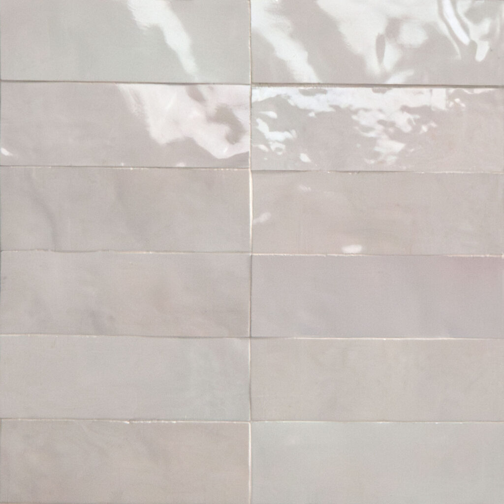 Moroccan Beige Zellige 2×6 Stack Glossy backsplash tile