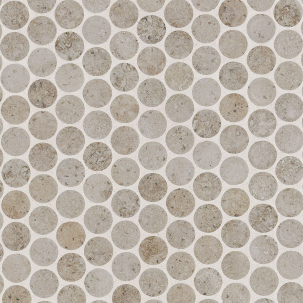 Myrtle Sands Round Matte backsplash tile