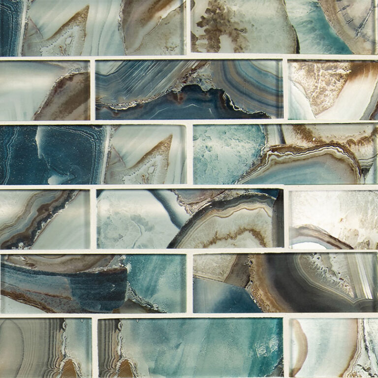 Night Sky Subway 2x6x8mm glass backsplash tile