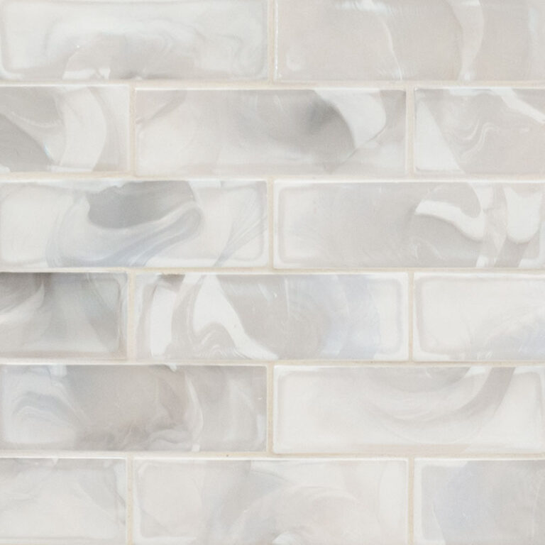 Pearla 2x6x6mm Subway glass backsplash tile