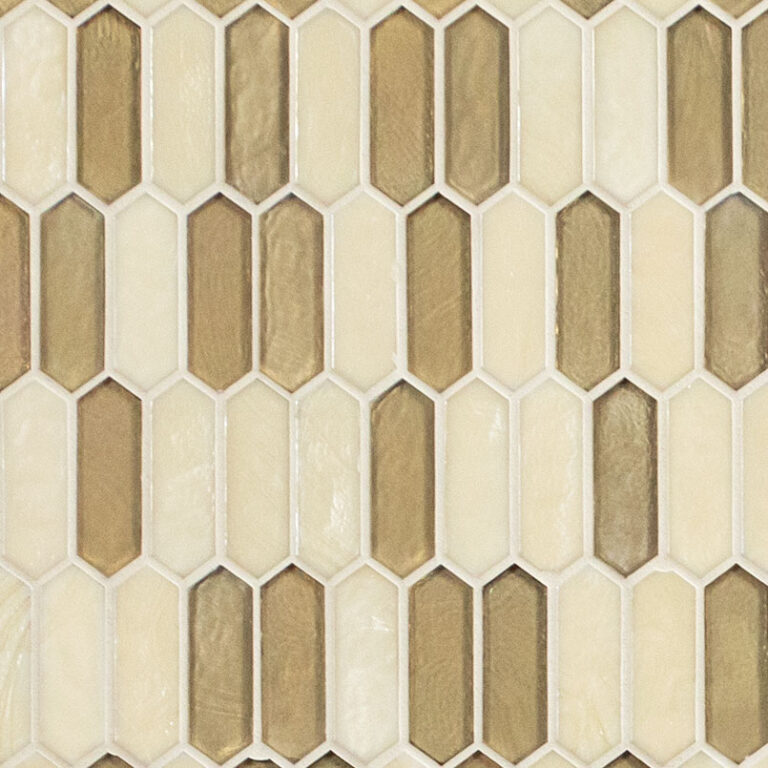Pixie Gold 6mm glass backsplash tile