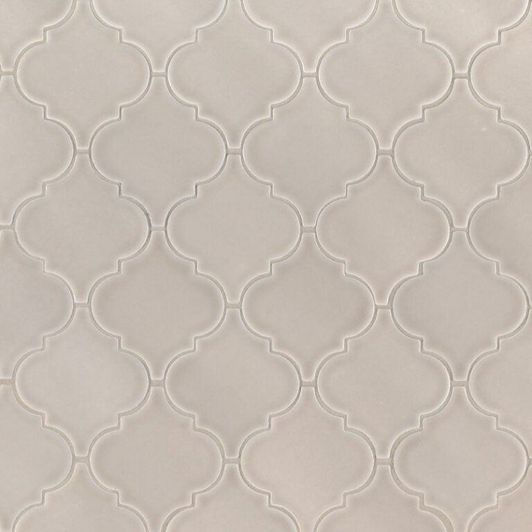 Portico Pearl Arabesque 8mm Mosaic ceramic backsplash tile