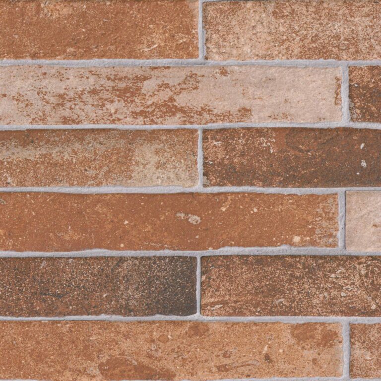 Brickstone Red Brick 2×18 porcelain backsplash tile