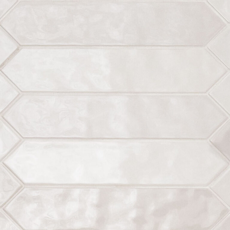 Renzo Dove 2.5×13 Pickett Mosaic ceramic backsplash tile