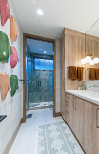Renzo Jade 5×5 Wall styled in a finished room