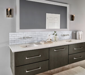 Retro Brick Bianco 6mm Matte styled in a finished room