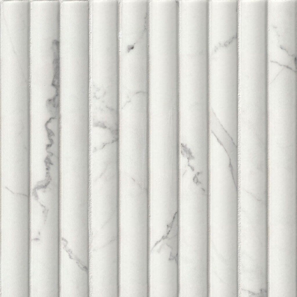 Scanalato Calacatta backsplash tile