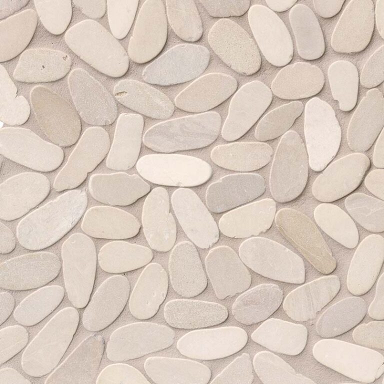 Sliced Pebble Earth Tumbled natural stone backsplash tile
