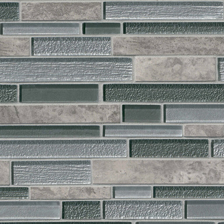 Smoky Alps Interlocking 8mm mixed materials backsplash tile