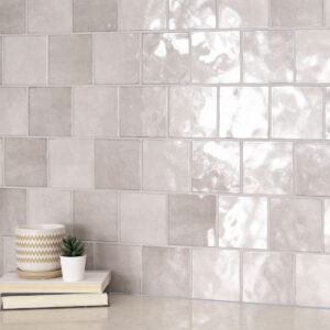 Renzo Sterling 5×5 Wall styled in a finished room