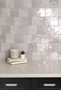 Renzo Sterling 5×5 Wall styled in a finished room