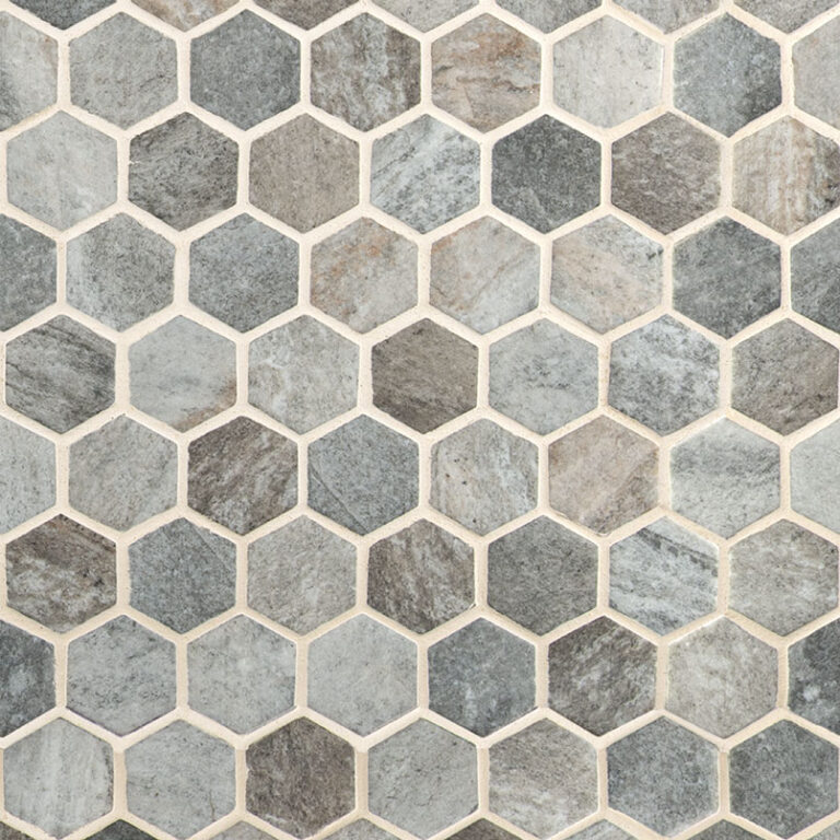 Stonella Hexagon Mosaic glass backsplash tile