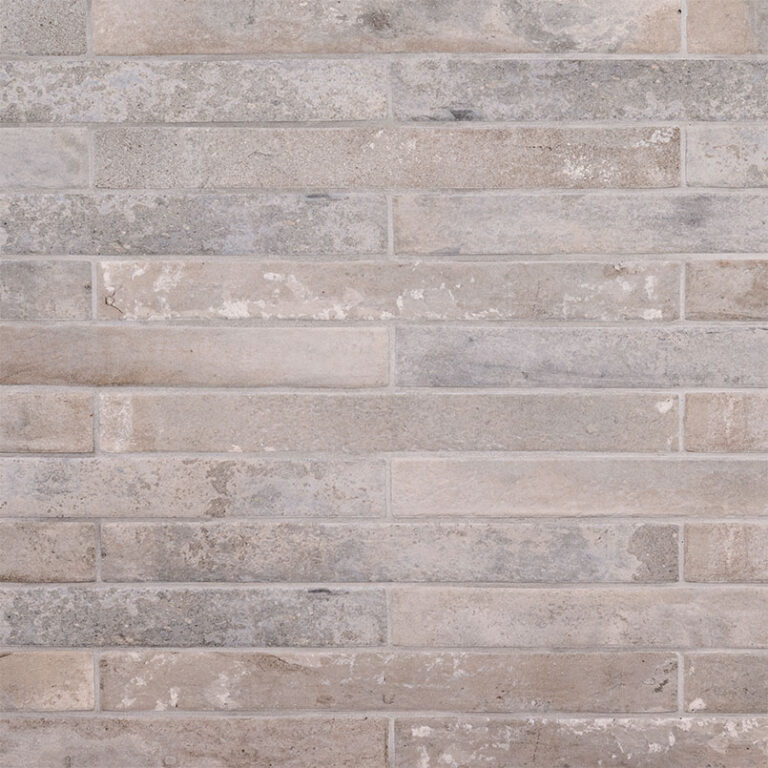Brickstone Taupe Brick 2×18 porcelain backsplash tile