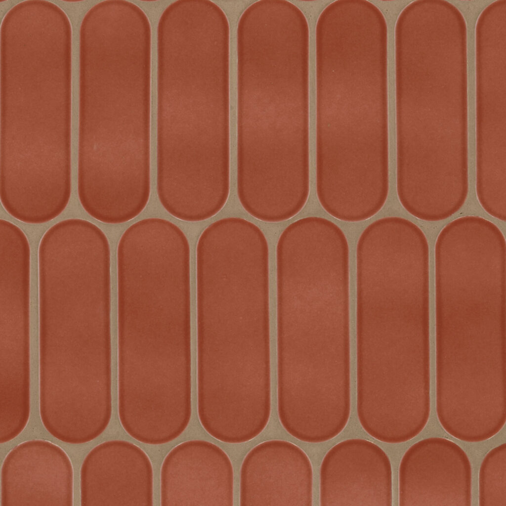 Terra Glossy Ellipse backsplash tile