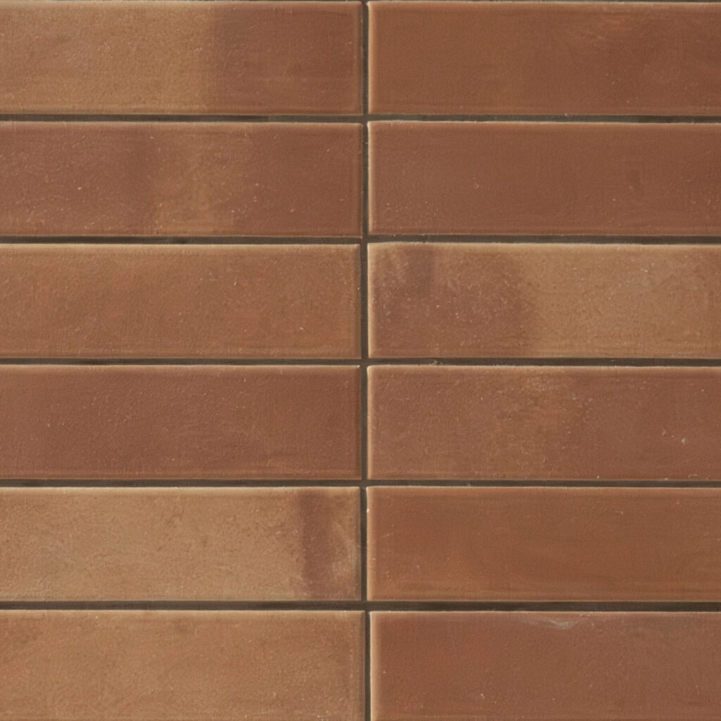 Terracotta Subway 2×8 Stack Matte backsplash tile