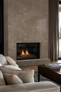 Terranello Umber 4×4 styled in a finished room