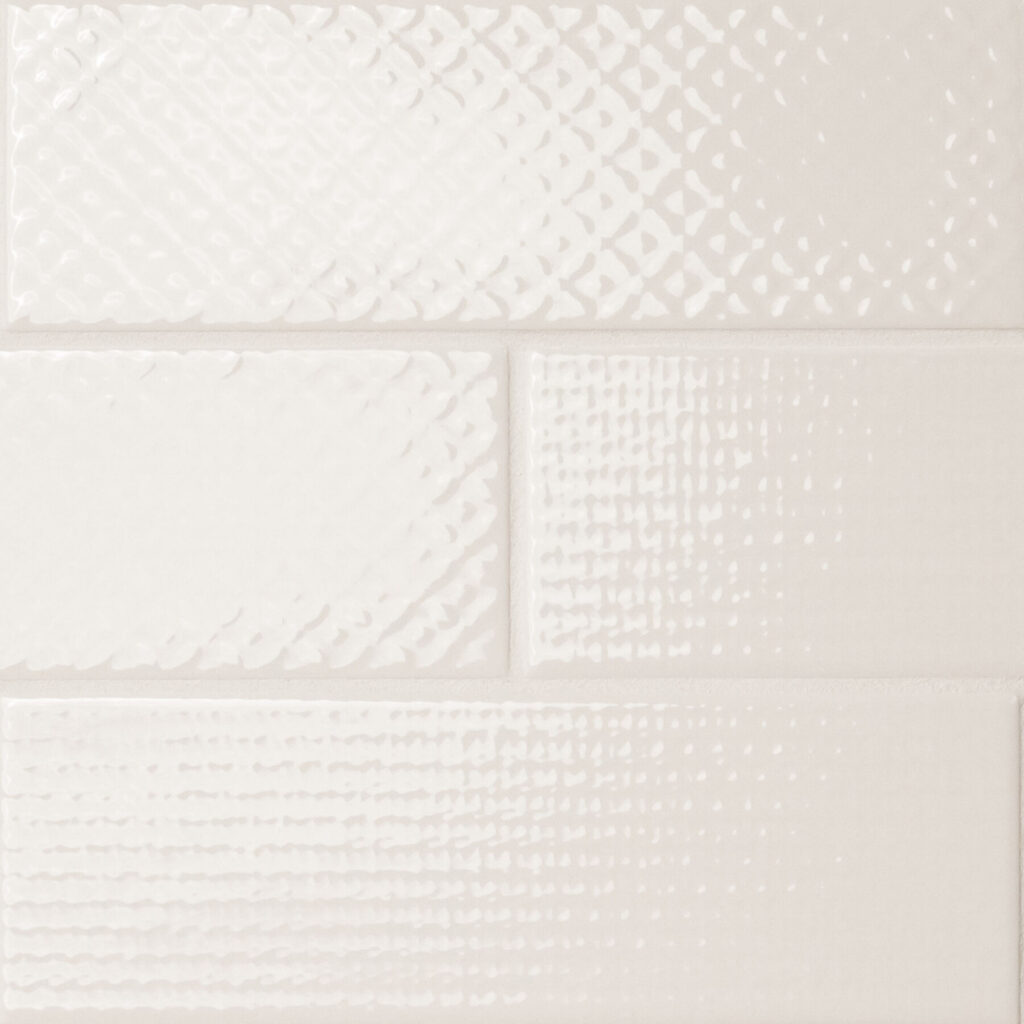 Urbano Crema 3D Mix backsplash tile
