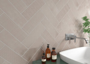 Urbano Warm Concrete 3D Mix styled in a finished room