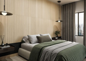 UrbanSlat ® Blonde styled in a finished room