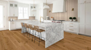 UrbanSlat ® Flute Maple styled in a finished room