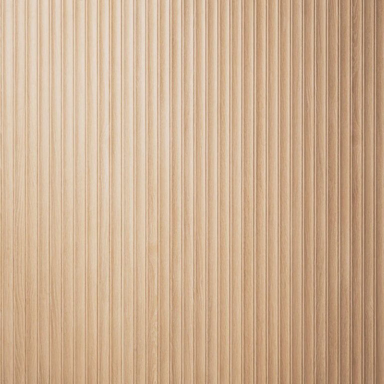 UrbanSlat ® Flute Oak ceramic backsplash tile