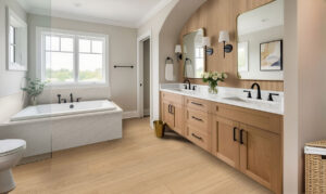 UrbanSlat ® Flute Timber styled in a finished room