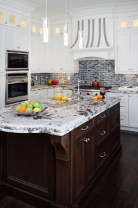 Verde Subway Tile 2×6 styled in a finished room