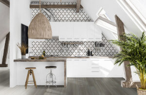 Victorian Light Arabesque styled in a finished room