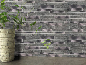 Volcanic Luxe Interlocking 8mm styled in a finished room